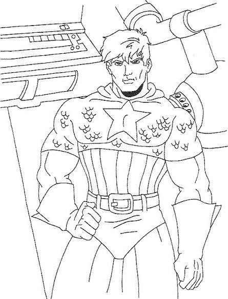 coloriage steve rogers capitaine america